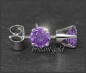 Preview: Ohrstecker 585 Gold Amethyst violett 4,5,6,7mm